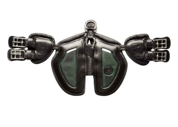 SCHARF Freedom Girth – Eventing Cristal with stud – Black leather